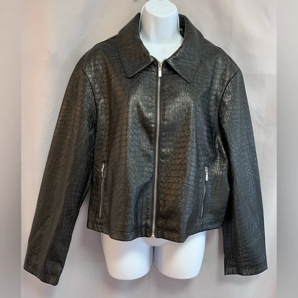 Bagatelle NYC  Faux Leather  Jacket‎ Black Women’s Size XL